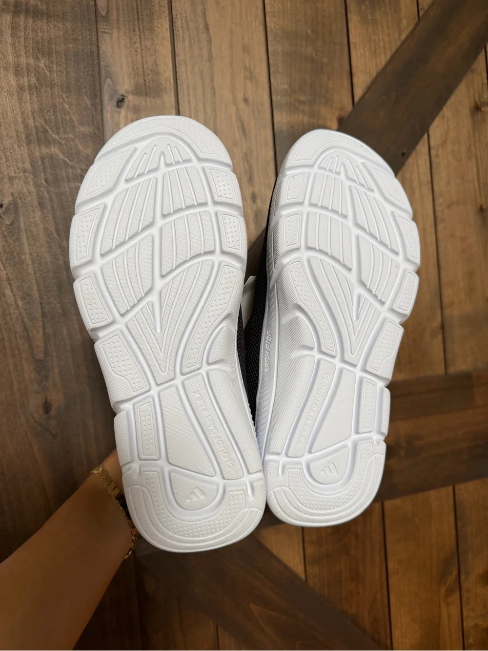 Adidas Cloudfoam Flex Slounge Shoes - Black/White
